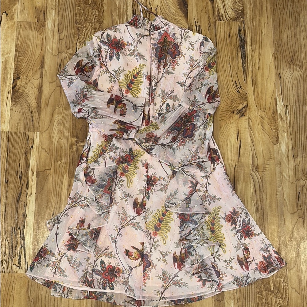 Ted Baker Floral Ruffle Dress Size 6 - Picture 5 of 8